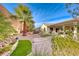 Landscaped backyard, patio, and pergola at 2373 Rosendale Village Ave, Henderson, NV 89052