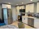 Modern kitchen with stainless steel appliances and island at 2505 Laurie Dr, Las Vegas, NV 89102