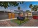 Relaxing patio space with gazebo and artificial turf at 2505 Laurie Dr, Las Vegas, NV 89102