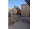 Small backyard with shed and patio area at 2567 Paradise Village Way, Las Vegas, NV 89120