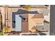 Aerial view showing house layout, roof, and backyard at 3139 Ocotillo Dr, Laughlin, NV 89029