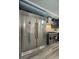 Stainless steel refrigerator in a contemporary kitchen setting at 3180 S Tioga Way, Las Vegas, NV 89117