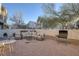 Backyard with patio furniture, grill, and gravel at 3309 Jamaica Princess Pl # 3, North Las Vegas, NV 89084