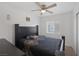 Bedroom with a queen-size bed and ceiling fan at 3309 Jamaica Princess Pl # 3, North Las Vegas, NV 89084