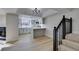 Modern kitchen with stainless steel appliances and white quartz countertops at 3367 Vema Dr, Las Vegas, NV 89121