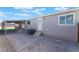 Covered patio with access to the home and backyard at 3446 Cactus Springs Dr, Las Vegas, NV 89115