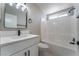 Clean bathroom, featuring a bathtub and modern vanity at 3446 Cactus Springs Dr, Las Vegas, NV 89115