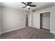 Bright bedroom with ceiling fan and large closet at 3446 Cactus Springs Dr, Las Vegas, NV 89115