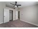 Bright bedroom with ceiling fan and spacious closet at 3446 Cactus Springs Dr, Las Vegas, NV 89115