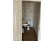 Small half bathroom with a sink and toilet at 431 Bedford Rd, Las Vegas, NV 89107