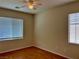 Bedroom with hardwood floors and ceiling fan at 4520 Lemon Gems Ct, Las Vegas, NV 89130