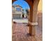 Brick walkway leading to the house entrance at 4520 Lemon Gems Ct, Las Vegas, NV 89130