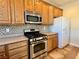 Stainless steel appliances and granite counters at 4520 Lemon Gems Ct, Las Vegas, NV 89130