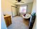 Bedroom with carpet and ceiling fan at 5381 Waving Sage Dr, Las Vegas, NV 89149