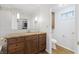 Updated bathroom with granite countertop and subway tile at 659 I, Boulder City, NV 89005