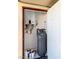 Interior utility closet with water heater and water softener at 659 I, Boulder City, NV 89005