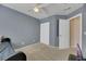 Bedroom with daybed and double door closet at 718 Glenwood Springs Ave, North Las Vegas, NV 89032