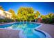 Sparkling community pool with patio and spa at 796 Tam O Shanter, Las Vegas, NV 89109