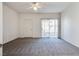 Bedroom with carpet, ceiling fan, and sliding door to balcony at 833 Aspen Peak Loop # 2524, Henderson, NV 89011