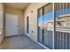 Private patio with door and sliding glass door access at 833 Aspen Peak Loop # 2524, Henderson, NV 89011