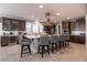 Spacious kitchen featuring an island and dark cabinetry at 8435 Great Outdoors St, Las Vegas, NV 89166