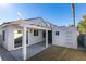 Covered patio, storage shed, and gravel yard at 8712 Majestic Pine Ave, Las Vegas, NV 89143