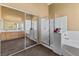 Main bathroom with shower and double sinks at 8728 Burning Hide Ave, Las Vegas, NV 89143