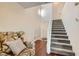 Bright entryway with a staircase and hardwood floors at 9462 Diamond Bridge Ave, Las Vegas, NV 89166