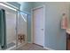 Clean bathroom with a walk-in shower and tile flooring at 9577 Among Ln, Las Vegas, NV 89143