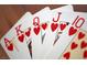 Close-up of a royal flush in hearts playing cards at 10065 Hemet Dr, Las Vegas, NV 89134