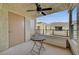 Spacious balcony with ceiling fan, offering relaxing outdoor space at 10809 Garden Mist Dr Dr # 2041, Las Vegas, NV 89135