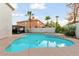 Inviting backyard pool with spa and ample space for relaxation at 1138 Aspen Valley Ave, Las Vegas, NV 89123