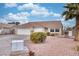 Single-story home with a two-car garage and landscaped front yard at 1420 Ellen Tracy Way, Henderson, NV 89014