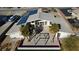 Aerial home view, solar panels, and patio at 1761 Augusta St, Pahrump, NV 89048