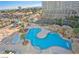 Resort-style pool with waterfall feature at 222 Karen Ave # 2708, Las Vegas, NV 89109