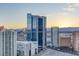 High-rise Las Vegas buildings and cityscape view at sunrise at 222 Karen Ave # 3601, Las Vegas, NV 89109