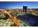 Night time aerial view of the building and surrounding cityscape at 222 Karen Ave # 3601, Las Vegas, NV 89109