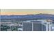 Aerial perspective showcasing the Las Vegas skyline and distant mountains at 222 Karen Ave # 3601, Las Vegas, NV 89109