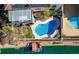 Private pool and lake access with dock at 2469 Sun Reef Rd, Las Vegas, NV 89128