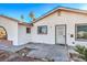 Front view of ranch home with mature landscaping at 3091 Liberty Cir, Las Vegas, NV 89121