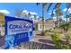 Coral Palms Condominiums building sign, welcoming residents and guests at 3318 N Decatur Blvd # 2047, Las Vegas, NV 89130