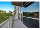 Private balcony with glass railings and city views at 353 E Bonneville Ave # 103, Las Vegas, NV 89101