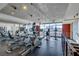 Well-equipped fitness center with cardio machines and city views at 353 E Bonneville Ave # 181/281, Las Vegas, NV 89101