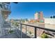 Private balcony overlooking the city streets at 353 E Bonneville Ave # 503, Las Vegas, NV 89101