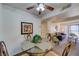 Bright dining area with glass table and four chairs at 3760 Desert Marina Dr # 67, Laughlin, NV 89029