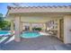 Community hot tub area with covered seating at 3760 Desert Marina Dr # 67, Laughlin, NV 89029