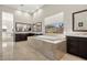 Spa-like bathroom with soaking tub and double vanity at 39 Cranberry Cove Ct, Las Vegas, NV 89135