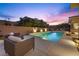 Inviting pool and patio area, perfect for outdoor entertaining at 39 Cranberry Cove Ct, Las Vegas, NV 89135