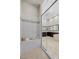 Walk-in shower with built-in bench and glass enclosure at 39 Cranberry Cove Ct, Las Vegas, NV 89135