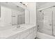 Clean bathroom with shower/tub combo and vanity at 4120 Scotmist Ct, Las Vegas, NV 89129